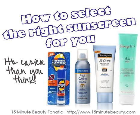 Sunscreen: The best way to Select and Use