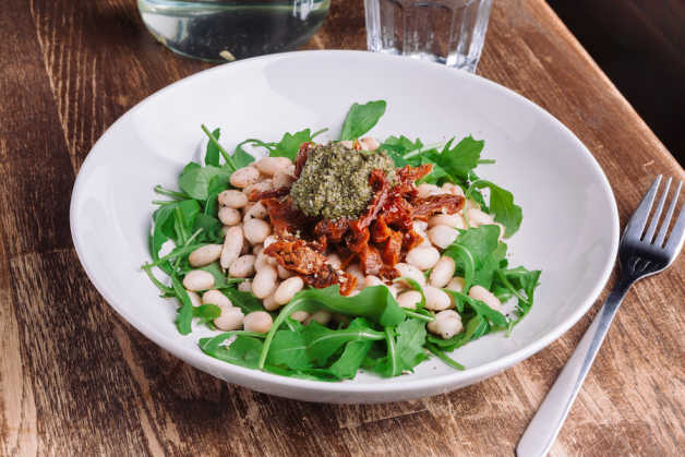  pesto sun dried tomato and white bean salad 